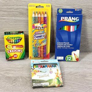 Crayons Set DIY Art & Craft Supply School Supplies Kids Artist Drawing Coloring
